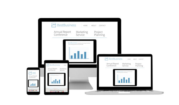 Isolated Devices Responsive - Business Website