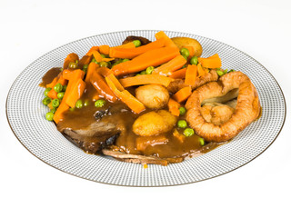 Traditional English Roast Beef Lunch