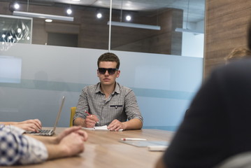 startup business team on meeting