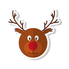 happy merry christmas character vector illustration design