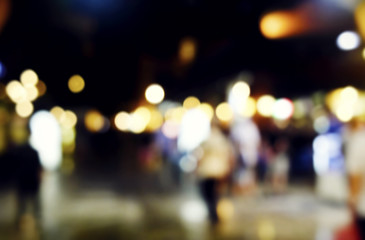 defocused bokeh light, abstract background at night photo