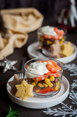 Mexican Prawn Salad with Mayonnaise Dressing