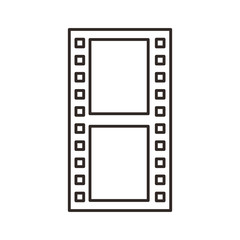 tape video record flat icon vector illustration design