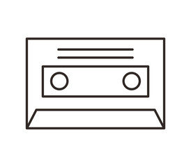 cassette record isolated icon vector illustration design