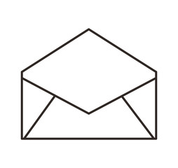 envelope mail flat icon vector illustration design