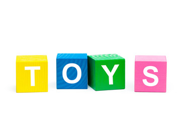 Toys Concept with wooden block