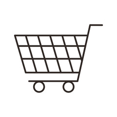 Fototapeta na wymiar shopping cart commercial icon vector illustration design