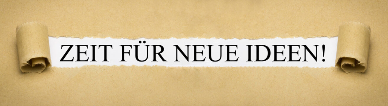 Zeit f&uuml;r neue Ideen! auf Papier