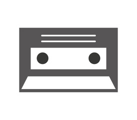 cassette record isolated icon vector illustration design