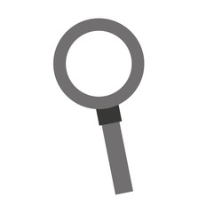 search magnifying glass flat line icon vector illustration design