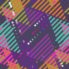 Vector seamless pattern. Abstract colorful background.