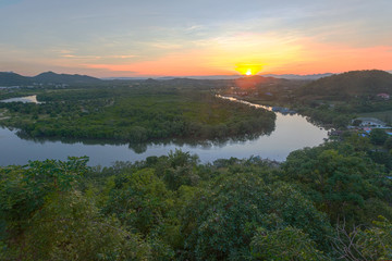River park on twilight time