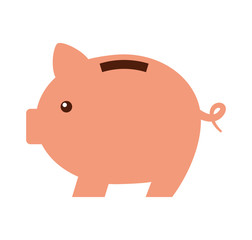 piggy savings isolated icon vector illustration design