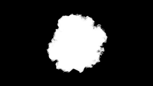 Set of mid-air explosions with alpha channel
