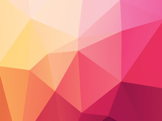 pink yellow low poly background