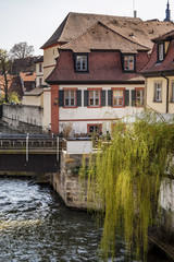 Fototapeta na wymiar Streets of Bamberg in Bavaria