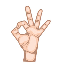 hand human symbol isolated icon vector illustration design