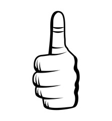 hand human symbol isolated icon vector illustration design