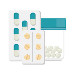 pharmaceutical drugs medication pills vector illustration eps 10
