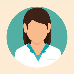female doctor design icon vector illustration eps 10