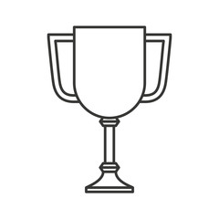 trophy cup award isolated icon vector illustration design