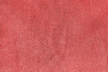 Fototapeta premium Red fabric woven texture macro background