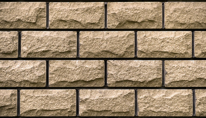 Texture of decorative tiles in form of brick