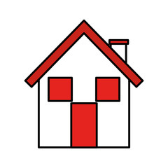 home house silhouette icon vector illustration design