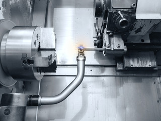 Steel metal automotive parts cutting machine process