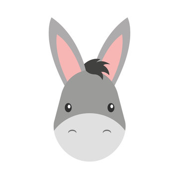 cute mule manger character vector illustration design