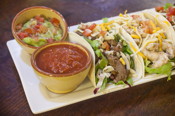 taco, lime, cuisine, sauce, salad, vegetable, pepper, spicy, tortilla, food, dish, lunch, mexican