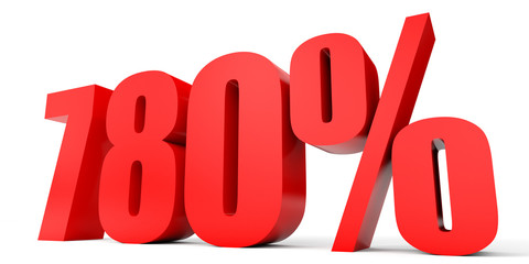 Discount 780 percent off. 3D illustration.