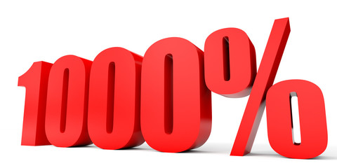 Discount 1000 percent off. 3D illustration.