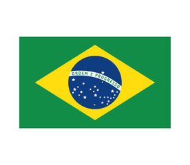 brazilian flag drawing design vector illustration eps 10