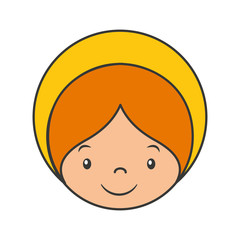 cute angel manger character vector illustration design
