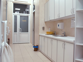 sinks for surgeons. preoperative.