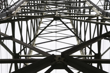 overhead line pylon for electricity