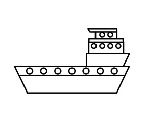 ship cargo delivery service vector illustration design