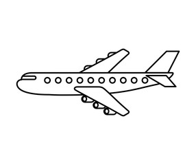 airplane flying isolated icon vector illustration design