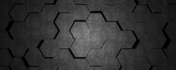 concrete hexagon pattern