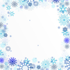 winter snowflake background