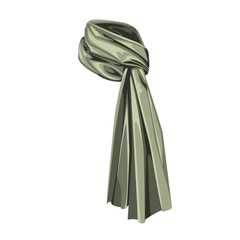  fashion vector Flat  Illustration. scarf  stylized. 