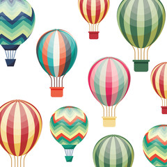 balloon air hot travel vector illustration design