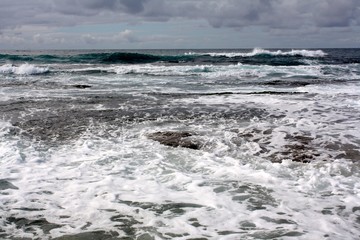 Cloudy day at the beach