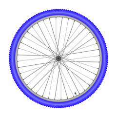 bicycle wheel on white background vector illustration