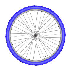 bicycle wheel on white background vector illustration