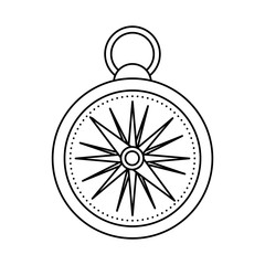 compass travel device icon vector illustration design