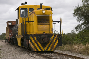 1954 diesel electric locomotive train engine.