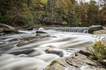 Silky Waterfall in Autumn