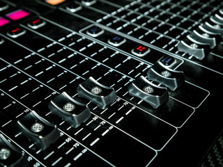 Mixing Console at a recording studio